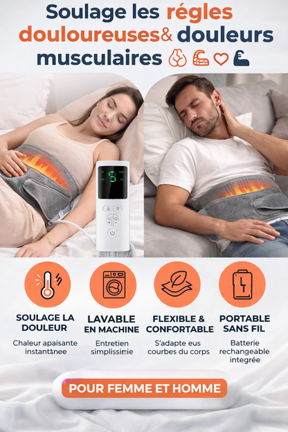 BodyCalm Ceinture Électrique – Soulagement Douleurs Musculaires et Menstruelles